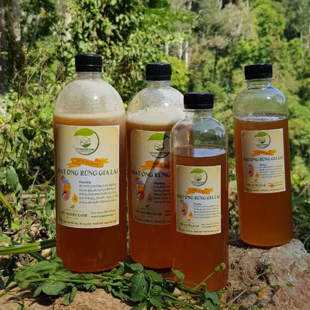 Mật ong rừng Nhân Cơ nguyên chất 100%